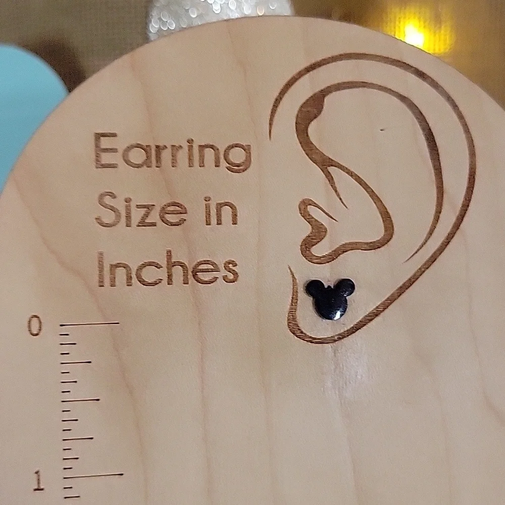 MICKEY MOUSE STUD EARRINGS, Choice of Color